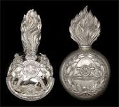 Volunteer Artillery General Pattern Plume Holders, an extremely fine and scarce officers’ silver plated example...