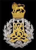 The Duke of Edinburgh’s Own Edinburgh Militia Artillery, a most rare officer’s helmet plate c1890-1900, in...