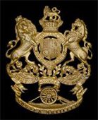 Royal Sussex Artillery Militia, a fine and rare officer’s helmet plate c1889-1900, in copper gilt, QVC Royal Arms...