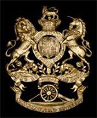 Northumberland Militia Artillery, a fine and rare officer’s copper gilt helmet plate c1889-1900, QVC Royal Arms...