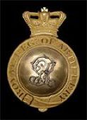 The Royal Regiment of Artillery, a most rare and superb officer’s badge for the tarleton helmet c1793, a crowned...