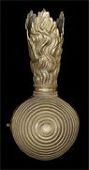 Royal Regiment of Artillery, a very rare officer’s gilt metal plume holder, for the shako 1828-39 period, in the...