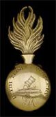 Leith Trinity House Artillery Volunteers, an excessively rare officer’s cast gilt brass shako grenade c1803-12,...
