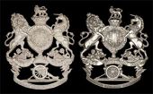 8th Lancashire Artillery Volunteers, a fine and rare officer’s ‘frosted’ silver plate QVC helmet plate...