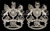 5th Lancashire Artillery Volunteers, a fine and rare silver plated KC officer’s helmet plate (double wheel)...