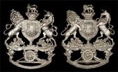 Aberdeenshire Artillery Volunteers, a very fine and rare officer’s silver plated QVC helmet plate 1878-1901, Royal...