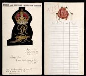 Royal Regiment of Artillery, a very rare Sealed Pattern senior NCO’s arm badge, KC over GVIR over a cannon, in...