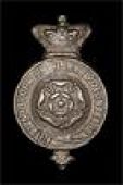 2nd North Riding of York Artillery Volunteers, a very rare silver plated officer’s forage cap badge c1860, being a...