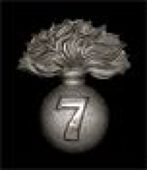 7th Lancashire Artillery Volunteers, a very rare officer’s die-stamped forage cap badge in white metal, being a...