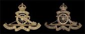 West Riding Royal Horse Artillery (TF), a very scarce other ranks gilding metal cap badge c1908, top scroll ‘West...