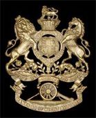 Hants & Isle of Wight Militia Artillery, a very fine and rare officer’s gilt helmet plate c1891-1901, laurel top...