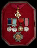 A K.C.B. group of five to Sir Thomas Galbraith Logan, M.D., Director-General of the Army Medical Department,...