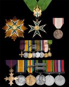 A scarce Waziristan 1919-20 operations O.B.E. group of nine awarded to Major W. A. Jones, 21st Lancers, late Duke of...