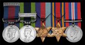 A rare Waziristan 1940s operations I.D.S.M. group of five awarded to Naik Kartar Singh, 5th Battalion, 11th Sikh...