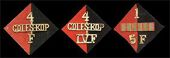 4th (Coles Kop) Field Bty (2) & 1st/5th (Gibraltar 1779-83) Field Bty, brass on original backing 4/Coles Kop/F,...
