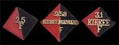 25th Field Bty, 31st (Kirkee)/58th (Maiwand) Field Bty, and 31st (Kirkee) Field Bty, all on original backings, brass...