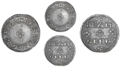 Edward the Elder (899-924), Penny, Two Line type [HT 1], Beahred, beahred m¯o divided by three crosses, trefoil of...