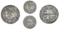Cnut (1016-1035), Penny, Quatrefoil type, Lincoln, Ælfnoth, ælfnod m’o linc, late style, reads anglorvi,...