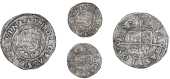 Edward VI (1547-1553), Third period, Base issue, 3 oz. fine, Penny, London, mm. escallop on obv. only, 0.65g/3h (N...