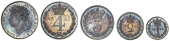 George IV (1820-1830), Maundy set, 1822 (ESC 2425; S 3816) [4]. Brilliant mint state, attractive olive-gold tone; in...