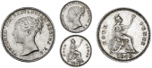 Victoria (1837-1901), Britannia Groats (3), 1848/6, 1848/7, 1849 (ESC 1944, 1944a, 1945; S 3913) [3]. Second very...