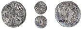 Kings of Northumbria and Archbishops of York, Eadberht with Archbishop Ecgberht (732-66), Sceatta, edtberehtvl·...