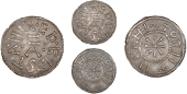 Kings of East Anglia, Æthelstan I (c. 825-40), Penny, Non-portrait type, Torhtelm, edelstani around central A, no...
