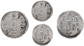 Eadgar (959-975), Penny, Two Line type [HT 1, NE V], Eanulf, pellets in obv. legend, eanvcf mo divided by three...