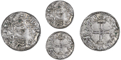 Edward the Confessor (1042-1066), Penny, Pointed Helmet type, Steyning, Wulfric, pvlfric on · stæni, cross...