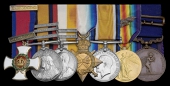 A Great War D.S.O. group of seven awarded to Lieutenant-Colonel E. T. J. Kerans, Worcestershire Regiment, late...