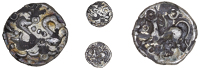 Atrebates and Regni, Uninscribed issues, Plated Unit, ‘Sussex Ducks’ type, two ducks back-to-back, each with a...