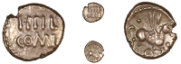 Atrebates and Regni, Eppillus, Quarter-Stater, eppil comf in two lines, rev. winged horse right, annulet below,...