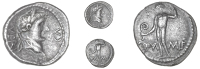 Atrebates and Regni, Verica, Unit, laureate bust right, verica around, rev. figure standing left, commi f, 1.20g/5h...