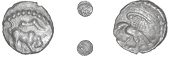 Atrebates and Regni, Verica, Minim, bull right, rev. eagle with snake, 0.22g/3h (BMC 2366-70; VA 512; S 165). A...