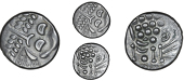 Durotriges, Uninscribed issues, Silver Stater, disjointed head of Apollo, rev. disjointed horse left, 5.89g/12h (BMC...