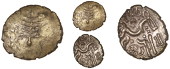 Dobunni, Anted, Stater, Dobunnic leaf emblem, rev. triple-tailed horse right, wheel below, [an]ted above, 4.77g/4h...