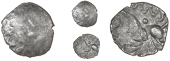 Corieltauvi, Avn Cost, Unit, vestige of wreath, rev. horse left, ans above, 1.22g (BMC –; VA –; S 403). On a...