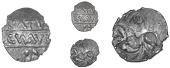 Corieltauvi, Avn Cost, Unit, catv[s]cnavg between three lines, ear of barley below, rev. horse left, avi and pellet...