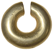 Ring Money, Gold, c. 1150-700 BC, small, plain solid band of metal with blunt ends, 13.06g (VA 1-3; cf. LaRiviere...