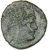 Armenian Kingdom, Armenian Kingdom, TIGRANES II (95-56), Æ, c. 72-70, bust right wearing Armenian tiara, rev. Tyche...