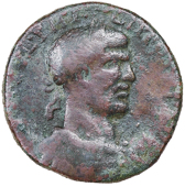 Roman Empire, Roman Empire, Philip I (244-9), Æ, laureate and draped bust right, rev. agonistic crown inscribed...