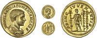 Diadumenian (Caesar 217-218), Diadumenian (Caesar 217-218), Aureus, c. 217-18, M OPEL ANT DIADVMENIAN CAES, draped...
