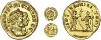 Tetricus I and II (c. 274), Tetricus I and II (c. 274), Aureus, c. 274, Cologne or Trier, IMPP TERICI PII AVGG,...