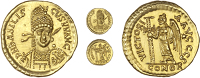 Odovacar, King of Italy (476-493), Odovacar, King of Italy (476-493), In the name of Basiliscus (475-6), Solidus,...