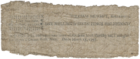Co Kerry, Killarney, William Murphy, One Shilling & Seven Pence Halfpenny, 17 March 1797, signed by William Murphy,...