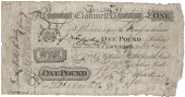 Co Tipperary, Clonmel, Rialls Bank, One Pound, 30 November 1819, no. 469, for William Riall, Charles Riall and...