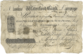 Co Waterford, Waterford, Waterford Bank, One Guinea [One Pound, Two Shillings and Ninepence], 3 May 1808, A946, for...