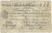 Co Waterford, Waterford, Waterford Bank, Two Guineas [Two Pounds, Five Shillings & Sixpence], 1 January 1808, no....
