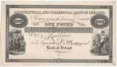 Agricultural & Commercial Bank of Ireland, One Pound, 1 December 1836, no. 55470, Castlebar, proof or specimen on...