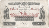 Ten Pounds, 15 December 1915, U/35 37456, signature of W.H. Baskin, 65 branches in five lines (Pick A27b). Two...